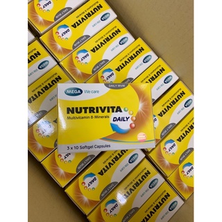 Mega Wecare Nutrivita Multivitamin & Minerals Daily วิตามินรวมและแร่ธาตุ(ขนาด 30 แคปซูล)