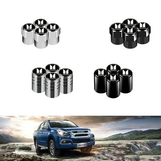 4pcs ISUZU จุกลมยาง​  ใส่ได้ทุกรุ่น​   Car Wheel Tire Valves Tyre Stem Air Caps Cover For ISUZU D-MAX  MU-X MUX Car Accessories