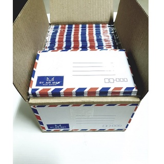 ซองธงชาติ เบอร์6 แบบสั้น ยกกล่อง(500ซอง) Air mail