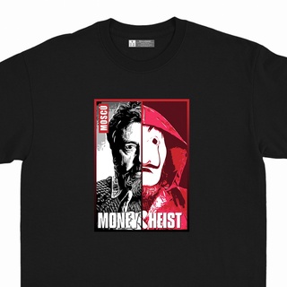 เสื้อยืดชาย เสื้อยืดผู้หญิง Money Heist Moscú เสื้อยืดคุณภาพพรีเมี่ยม 4Xv เสื้อวันพีช เสื้อวินเทจผญ