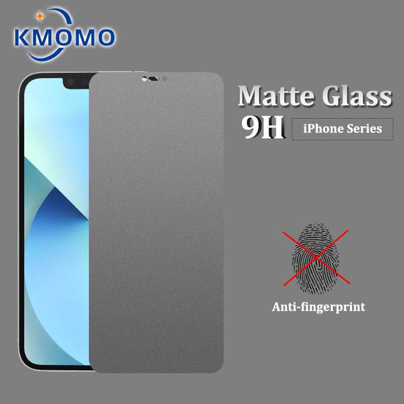 ฟิล์มกระจกแบบด้าน ฟิล์มเล่นเกมส์ กันรอย For iPhone 15 Pro Max 14 13 Mini 12 11 X Xr Xs 7 8 Plus 6 6s SE 2020