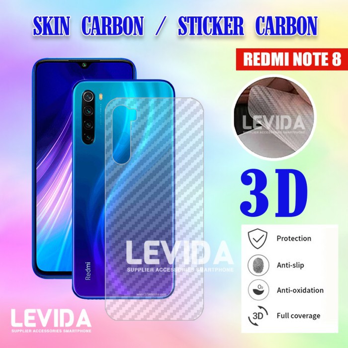 REDMI NOTE 8 SKIN CARBON SKIN BACK 3D ANTI-SCRATCH SKIN REDMI NOTE 8