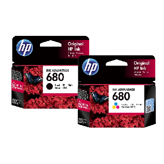 โปรโมชั่น : ตลับหมึกเครื่องปริ้น HP 680 Original Ink Advantage Cartridge Tri-colorBlack