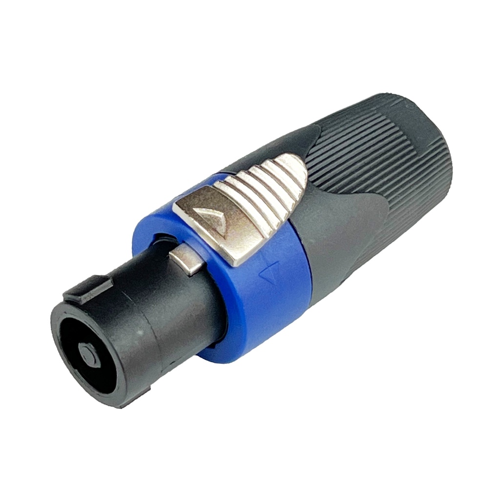 🔥ลดทันที30฿ โค้ดINC6LEL6🔥Speakon 4P Male Connector ปลั๊กสเปคคอน 4P ยี่ห้อ PRATT ตัวผู้ (สีฟ้า) ต่อสายลำโพงเข้าตู้ลำโพง ท