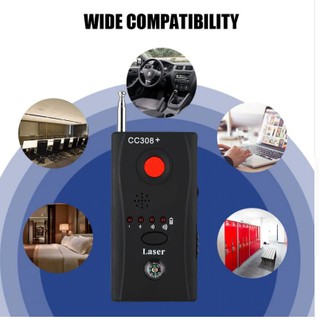 CC308+ ป้องกันการดักฟังไร้สาย Bug Detector Anti-s-py La-ser Finder Mini Wireless Hidden Camera Lens GSM Signal Tracker🔥