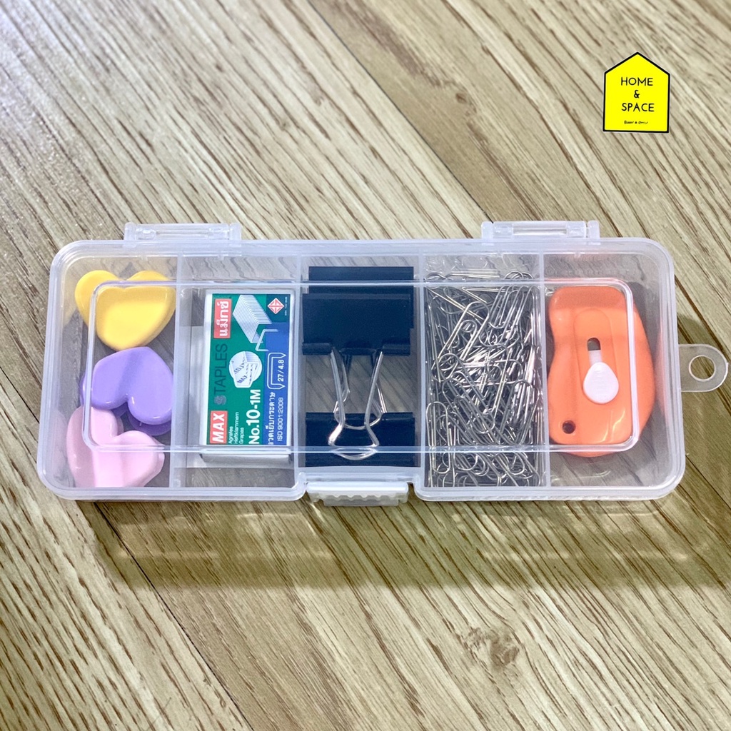 กล่องแบ่งช่อง 5 ช่อง รุ่น TL-102 (กว้างxยาวxสูง) 8.5 x 18.5 x 3.1 cm