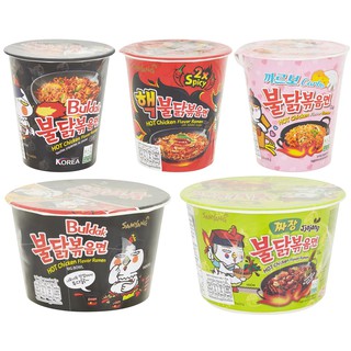 (แพ็ค 3) ซัมยัง บะหมี่ราเมงกึ่งสำเร็จรูปคัพ Samyang Noodles / Instant Ramen Cup หอม อร่อยถูกใจ เส้นเหนียวนุ่มอร่อยเข้ม