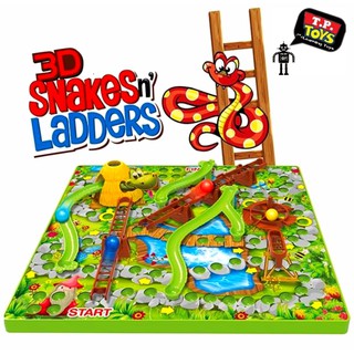 KiDsShOp. NEW 3D SNAKE n LADDER เกมส์กระดาน เกมส์บันไดงูใหม่ สนุกไฉไลกว่า