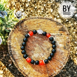 สร้อยข้อมือ นิล ไซส์ 8 มม. ขนาดสวม ฟรีไซส์ by Nannapatt