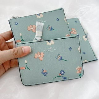 💚แท้💯 พร้อมส่ง💚Coach CI672G Key Pouch With Mystical Floral Print