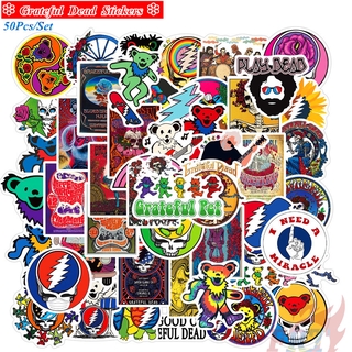 ❉ Grateful Dead - Series 01 Psychedelic Rock Band สติ๊กเกอร์ ❉ 50Pcs/Set Rock &amp; Roll DIY Fashion Luggage Laptop Skateboard Decals Doodle สติ๊กเกอร์