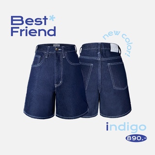 (SHORTS) MONDAY MORNING BESTFRIEND JEANS INDIGO COLOR