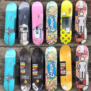 แผ่นสเก็ตบอร์ด Girl skateboard นำเข้า ไม้เมเปิ้ลแท้ 7 ชั้น มืออาชีพ