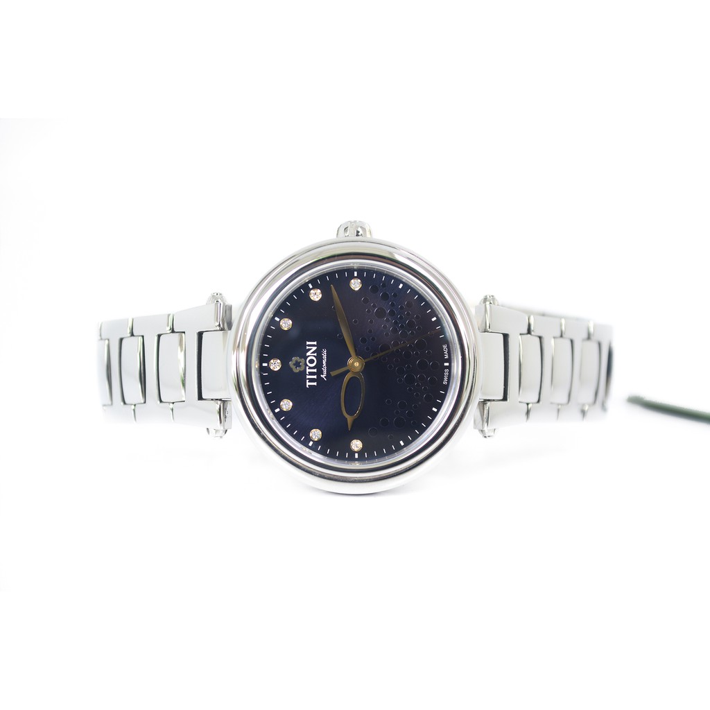 Titoni Miss Lovely Automatic Boy Size Deep Blue หลักเพชร