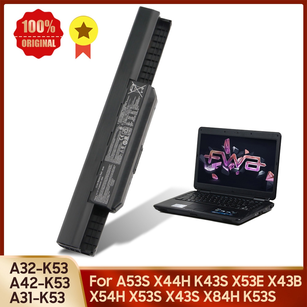 Original Laptop Battery A32-K53 A42-K53 A31-K53 For ASUS A53S X44H K43S X53E X43B X54H X53S X43S X84