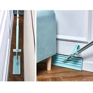 ถูก ๆ 3061 ไม้ถูพื้น แบบรีดน้ำและฝุ่นผงในตัว Flat Mop ไม้ถูพื้นพร้อมผ้า1ผืน ไม้ถูแบบไม่ใช้มือล้า