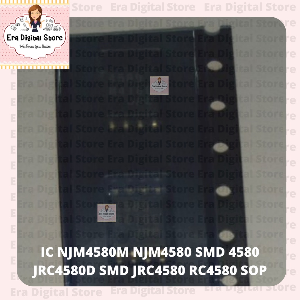 (2 ชิ้น) IC NJM4580M NJM4580 SMD 4580 JRC4580D SMD JRC4580 RC4580 SOP