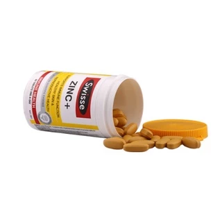 Swisse Chelate Zinc+ สังกะสี เสริมภูมิคุ้มกัน ป้องกันและรักษาสิว 60 และ 120 เม็ด