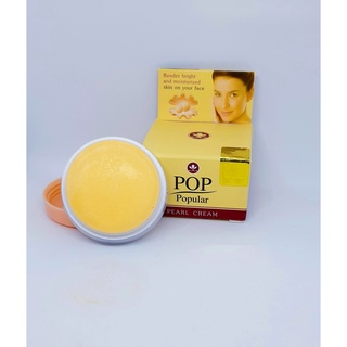 สูตรด้วยสารสกัดจากไข่มุกและวิตามินอี 4g POP Pearl Cream Render Bright And Moisturized Skin On Your Face Formulated Pearl