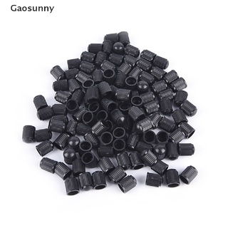 Gaosunny 100pcs/lot Black Plastic Dust valve caps bike car wheel tyre air valve stem caps TH