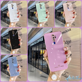 เคส Oppo A9 2020 เคส A5 2020 2022 ใหม่หรูหราเนื้อนุ่มซิลิโคนโทรศัพท์ครอบคลุมทุกเพศ