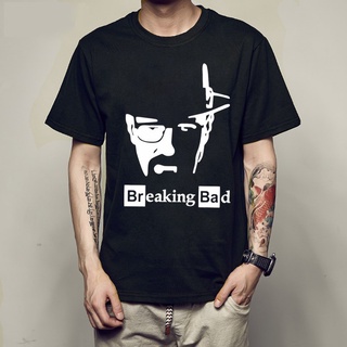 Bvrt32e7456 เสื้อยืด ผ้าฝ้าย พิมพ์ลาย Breaking Bad hort Heisenberg Walter สีขาว สไตล์คลาสสิก สําหรับผู้ชาย TR626WE21182