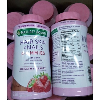 Nature’s Bounty, Optimal Solutions, Hair, Skin &amp; Nails Gummies