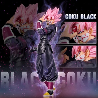 โมเดลฟิกเกอร์ อนิเมะดราก้อนบอล Super Saiyan ROSÉ Super Dragon Ball Hero Third Mission Goku The God of Transformation ขนาด 25 ซม.