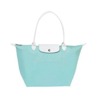 SALE!! ❤ รับประกันแท้ 💯% จากช็อป ❤ Made in France ❤ LONGCHAMP Limited Sarah Morris ไซส์ M หูยาว สี Robin’s Egg Blue