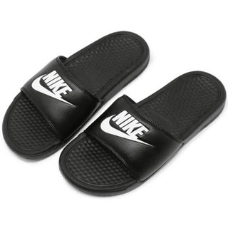 Nike Benassi JDI รองเท้าแตะสีดำโลโก้ขาว แท้%จากช้อป มีกล่อง