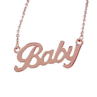 Gift Paragraph European Popular Brand American Short Choker BABY Letter Necklace BABY Necklace