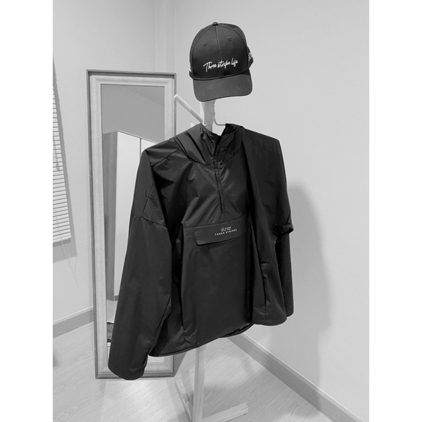 adidas anorak + cap (three stripe)