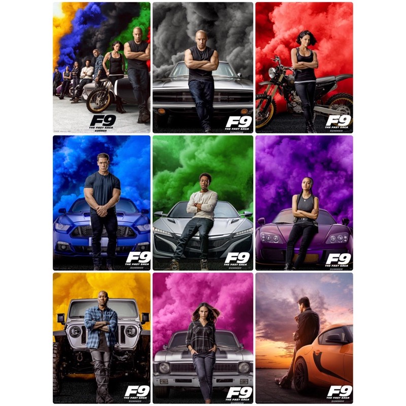 โปสเตอร์ Fast & Furious 9 ขนาด 11.5 X 16.5 นิ้ว (A3)