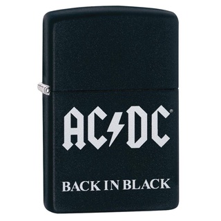 Zippo 49015 AC/DC® black matte ของแท้ Made in USA