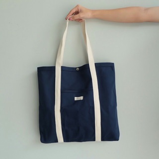 Canvas Tote Bag in Navy