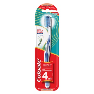 COLGATE Slim Soft Advanced Toothbrush Ultra Soft Bristles คอลเกต แปรงสีฟัน รุ่นสลิมซอฟท์ แอดวานซ์ แบบขนแปรงนุ่มพิเศษ