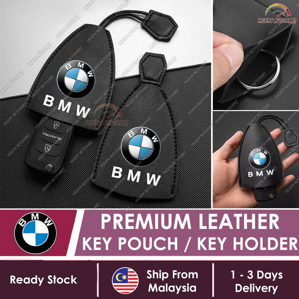 [ใหม่] Bmw Leather Key Holder Key Pouch Cover Car Key Protector f30 e46 e60 f10 e90 e36 e39 x1 x3 x4