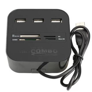 igootech 3 Ports USB 2.0 HUB All In One Multi-card Reader Card Writer Reader Combo