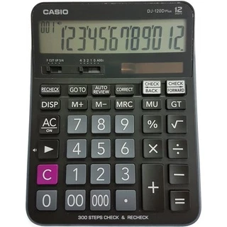 DJ-120D Plus เครื่องคิดเลข Casio 12 หลัก ของแท้ ของใหม่ ประกันศูนย์