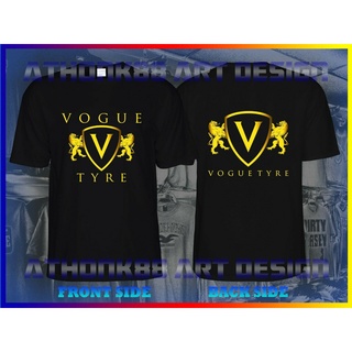 เสื้อยืดสีขาวใหม่ เสื้อยืด ลายโลโก้ Vogue Tyre สําหรับผู้ชายS-4XL