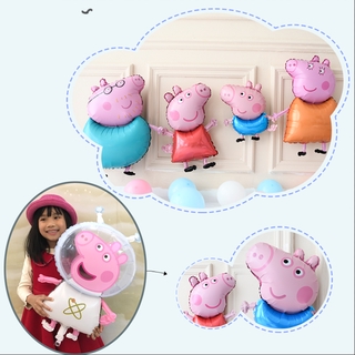 ลูกโป่งลาย Peppa George Pig Dad Mom Familiy สําหรับตกแต่งงานปาร์ตี้