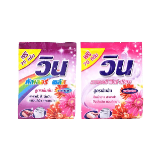 โปรโมชั่น :  7.15 เหลือ 14 บาท ใช้โค้ด PSKSJI3  Win - วิน ผงซักฟอกวิน สำหรับผ้าขาวและผ้าสี ขนาด 370 g