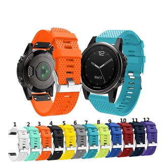 สายนาฬิกาข้อมือซิลิโคน แบบเปลี่ยน สําหรับ Garmin Fenix 5S 5S plus 6s 6s plus