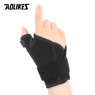 อุปกรณ์ดามโคนนิ้วโป้ง ข้อมือ แกนพลาสติกแข็ง2แผ่น AOLIKESแท้ Thumb guard Bracers Wrist joint pain sprain rehabilitation