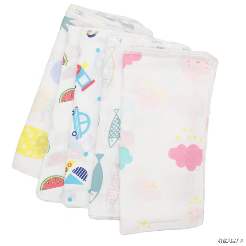 ♚▨10PCS Baby Feeding Towel Teddy Bear Bunny Dot Chart Printed Children Small Handkerchief Gauze s Nursing  YYT308