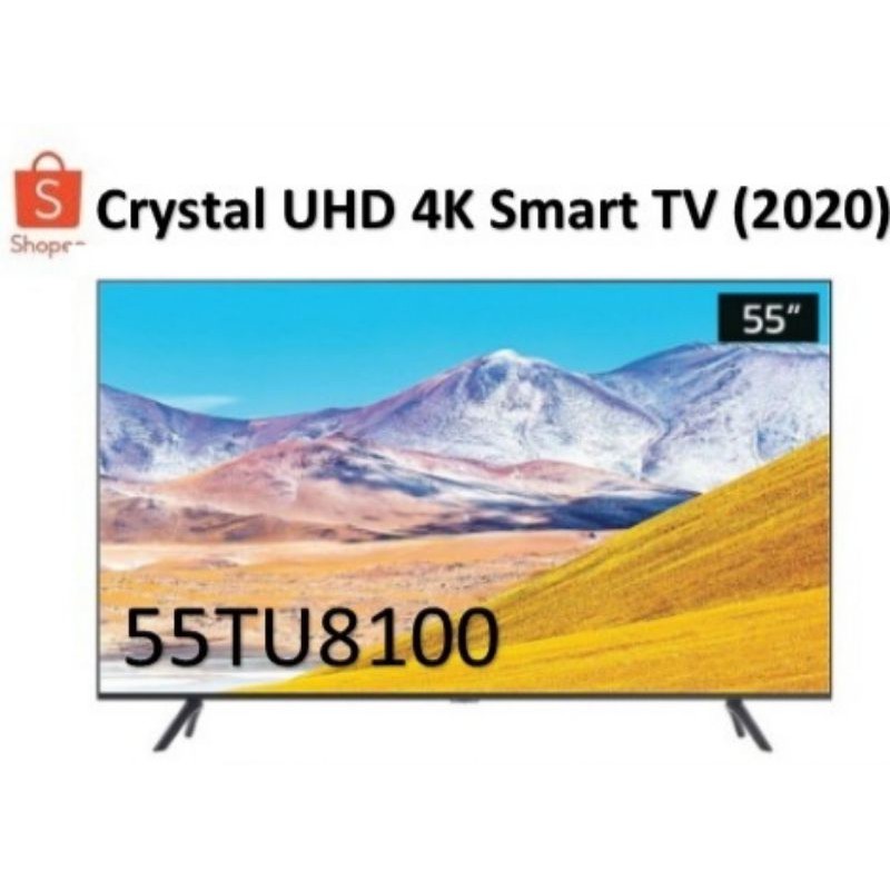 SAMSUNG Crystal 4K SMART TV 55TU8100 55นิ้ว รุ่นUA55TU8100KXXT(2020)