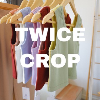 ใสโค้ด MARINC30 เหลือเพียง 299 !! TWICE CROP ใส่ได้ทั้ง2ด้านนะคะ 1ตัว2สี