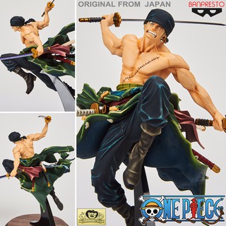 Model Figure งานแท้ Original ฟิกเกอร์ โมเดล แมวทอง Banpresto One Piece วันพีซ วันพีช Roronoa Zoro โรโรโนอา โซโร