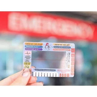 การ์ด ekg card คลื่นไฟฟ้าหัวใจ A Little Card of Ezy EKG ครอบครัวตัวคลื่น หนังสือ plearn ecg electrocardiography book