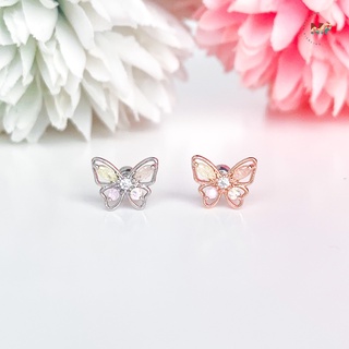 จิวต่างหูเกาหลี Morethanpiercing: A070 Pastel Butterfly Vol.2